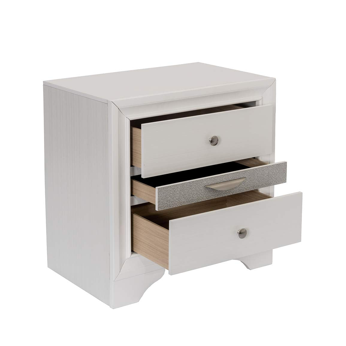 Best Quality Furniture Catherine Nightstand Only Only, White